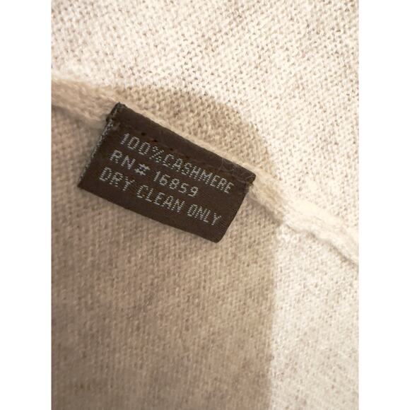 J. Mclaughlin Cashmere Open Front Longline Cardigan Beige Cream Size XS Luxury - Picture 6 of 7
